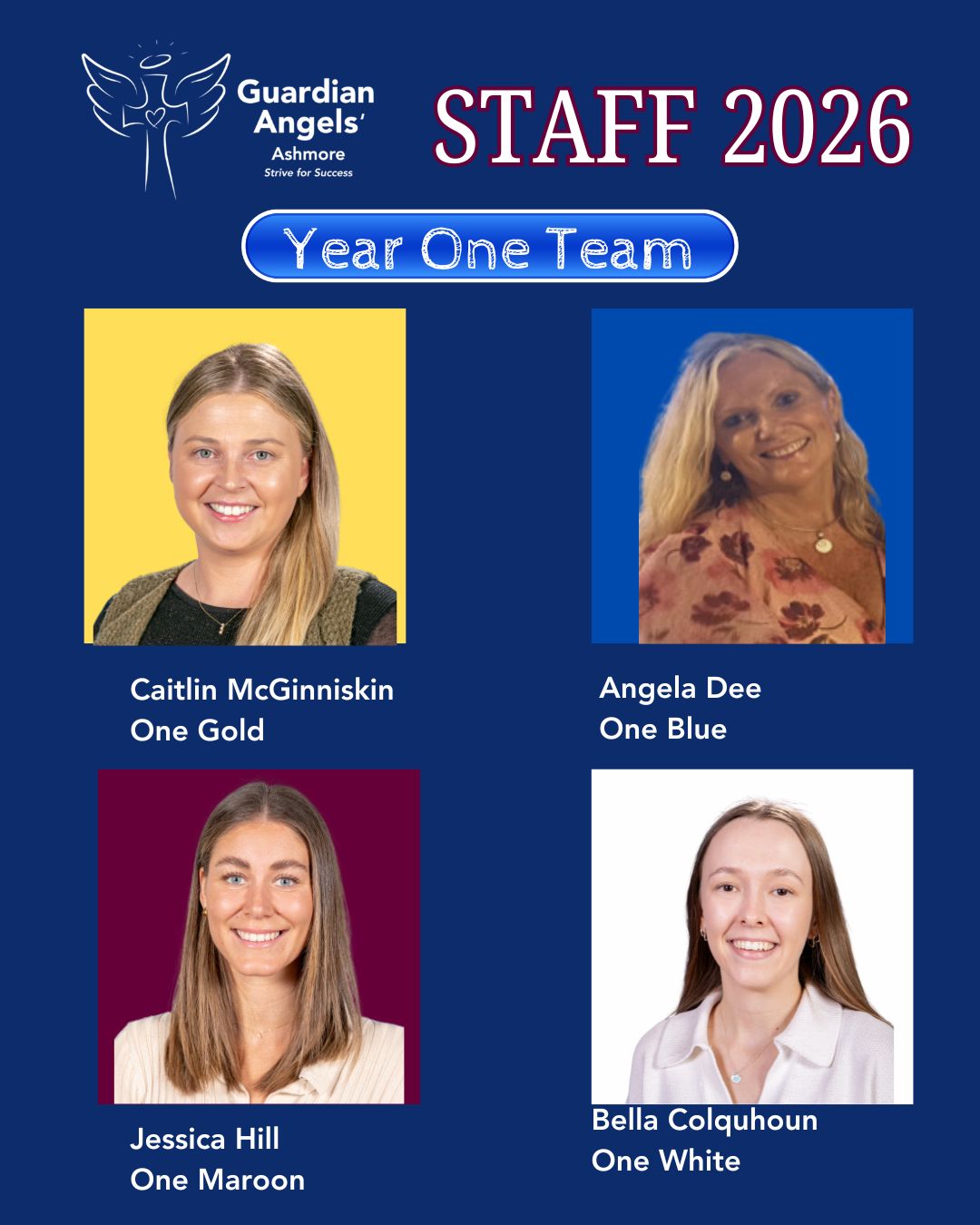 Year One team Staff Members