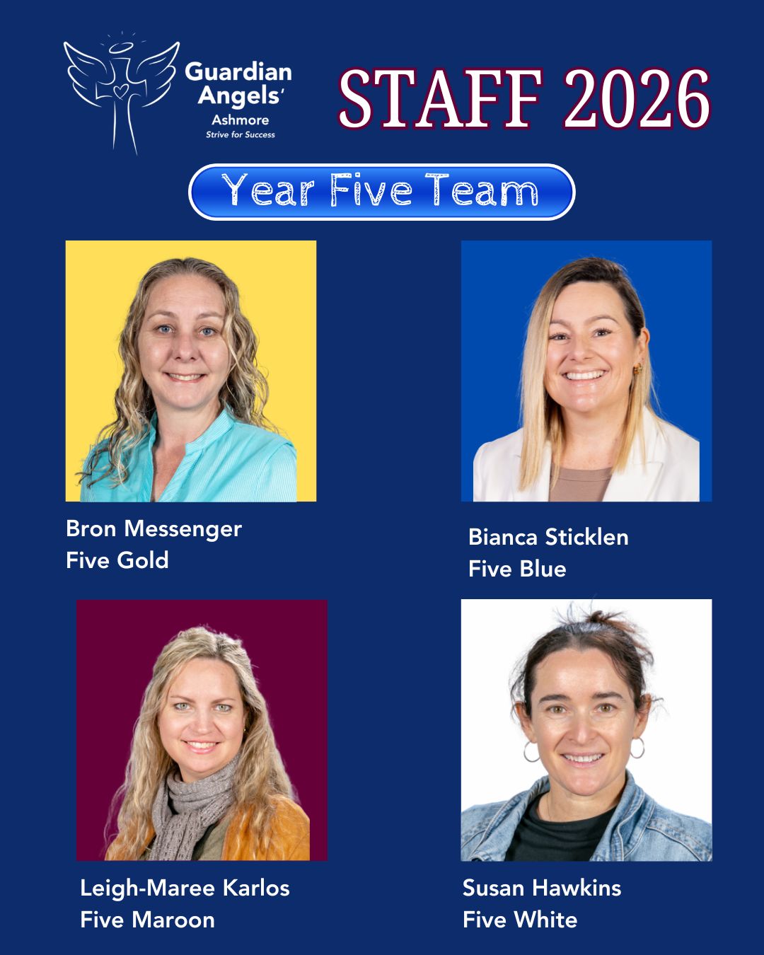 Year Five team Staff Members